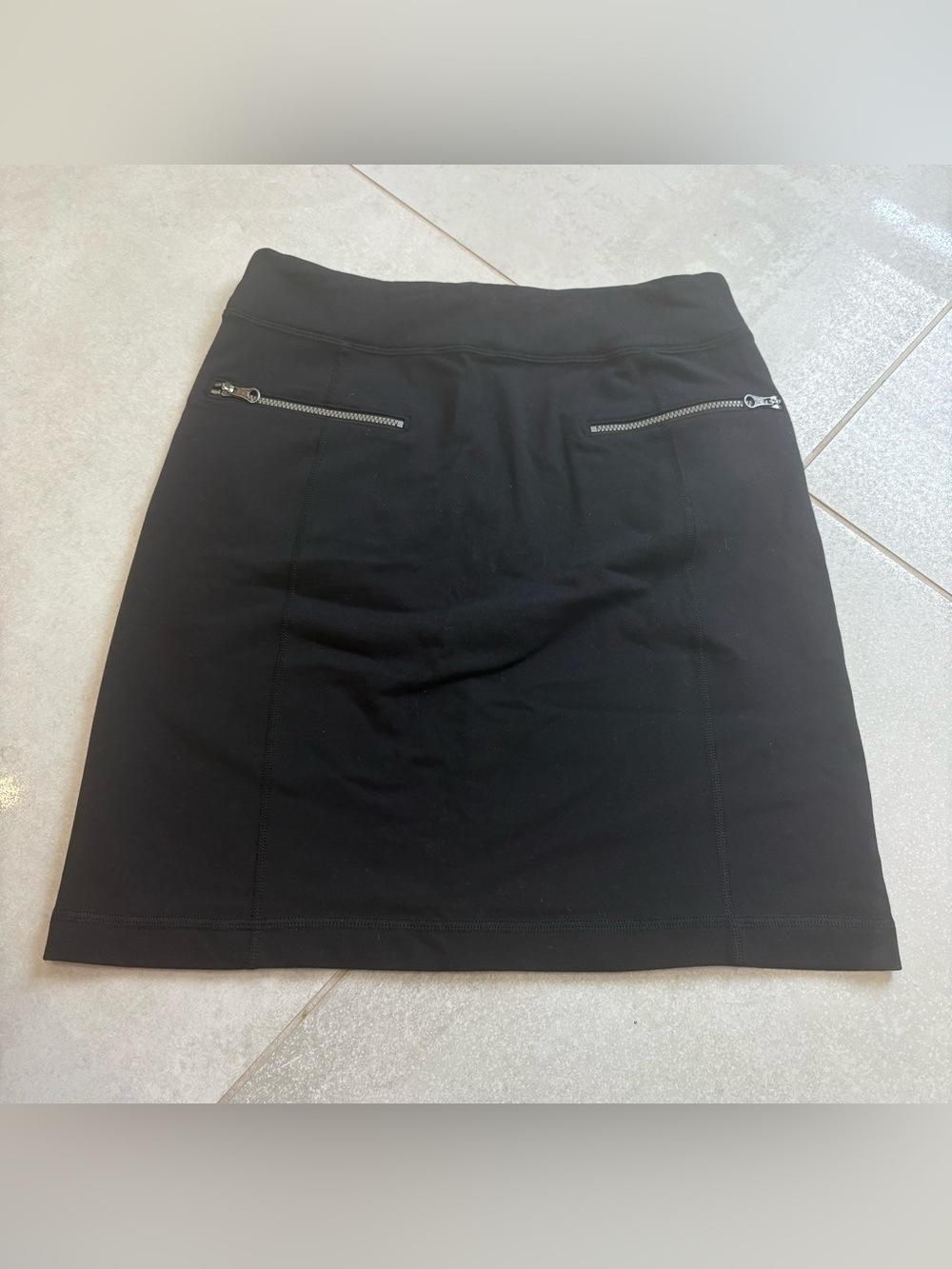 Lululemon Black Stretch Skirt with Zip Pocket Detail